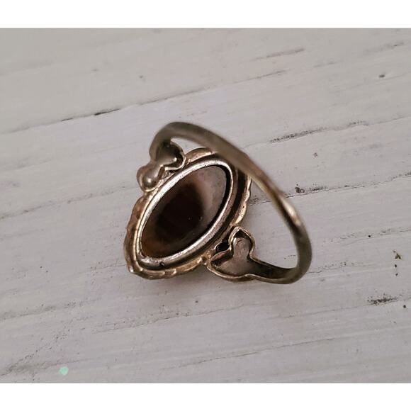 Vintage Sterling Silver Tiger's Eye Ring - Picture 3 of 6